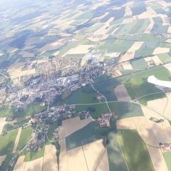 Flugwegposition um 11:03:17: Aufgenommen in der Nähe von Rottal-Inn, Deutschland in 1507 Meter